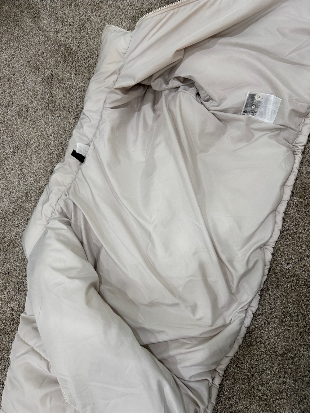 H&M Off-White Cropped Puffer Jacket - Picture 8 of 9